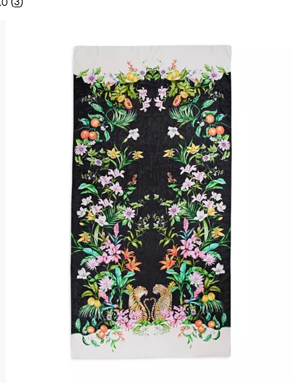 V fraas Floral Leo luxe Silk Scarf